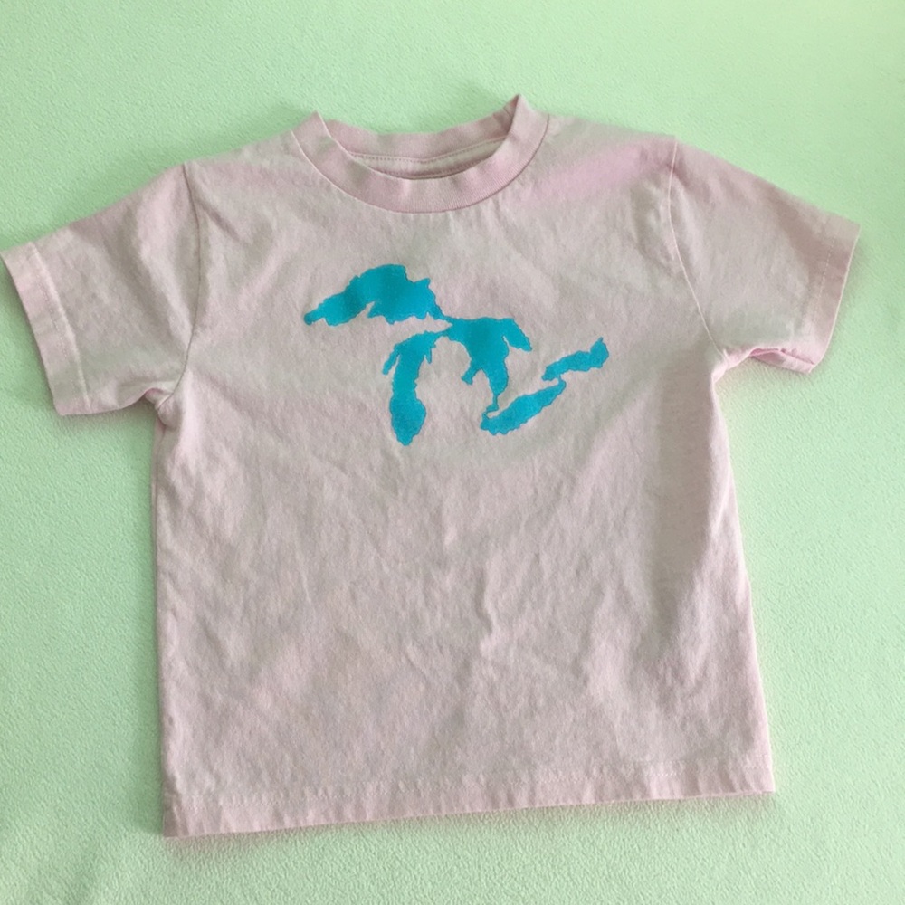 Pink Toddler Great Lakes Tee 🌊